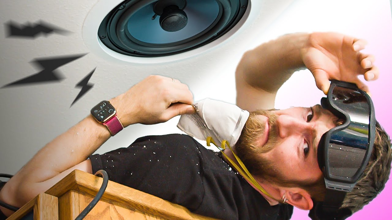 I should have hired a professional… DIY in-ceiling speaker install