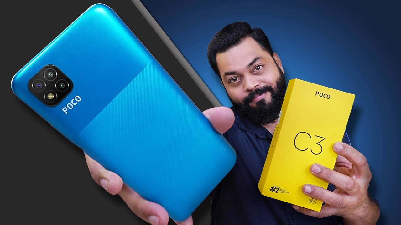 POCO C3 Unboxing And First Impressions ⚡⚡⚡ MediaTek Helio G35, Triple Cameras & More