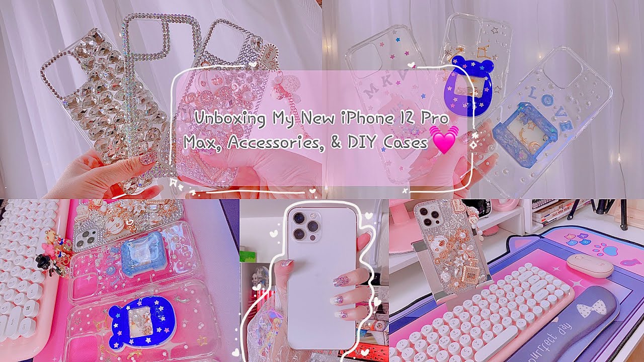 Unboxing My New iPhone 12 Pro Max Silver 512 GB ???? + Accessories ???? + DIY Resin Cases????✨