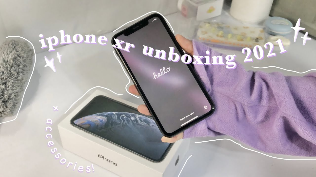 iphone xr unboxing in 2021 + accessories ✨